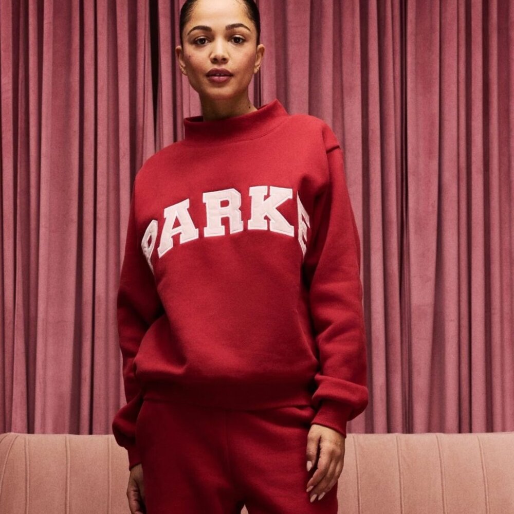 NWT PARKE Valentine's Varsity Mockneck - SOLD OUT - Authentic